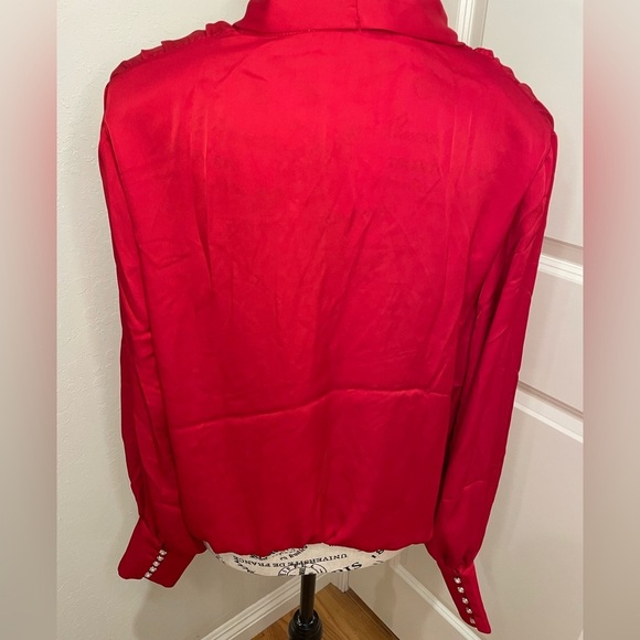 Catherine Malandrino Size Large silky blouse. - Picture 3 of 12